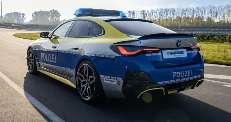 Mobil Polisi Jerman BMW  i4 M50