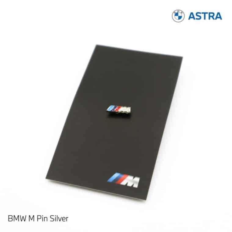 BMW M pin silver