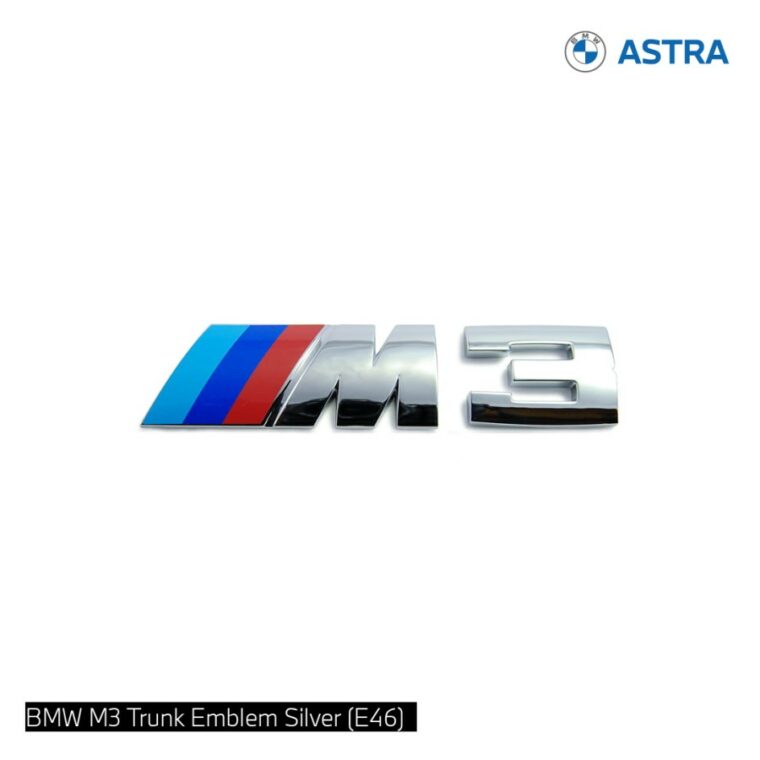 BMW M3 Trunk Emblem Silver (E46) - Image 3