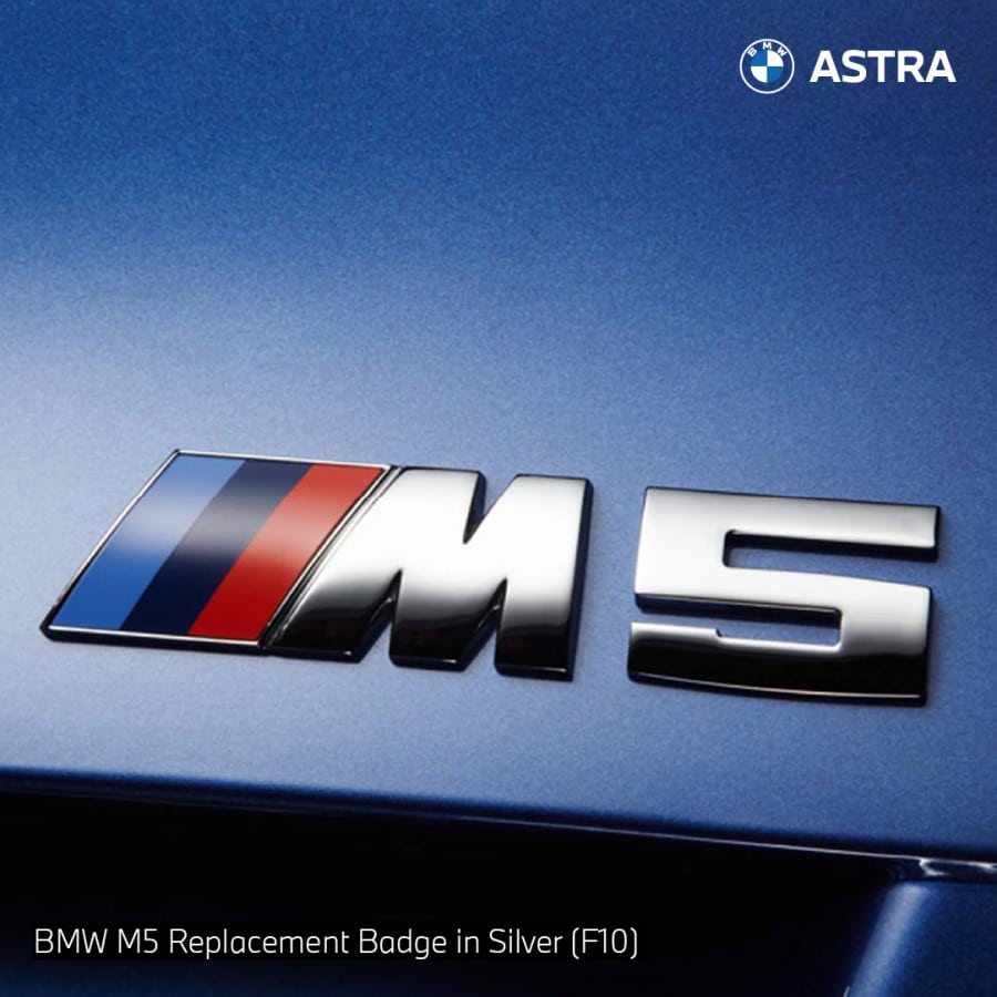 BMW M5 Replacement Badge in Silver (F10) | Bimmer.ID