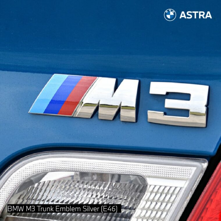 BMW M3 Trunk Emblem Silver (E46)