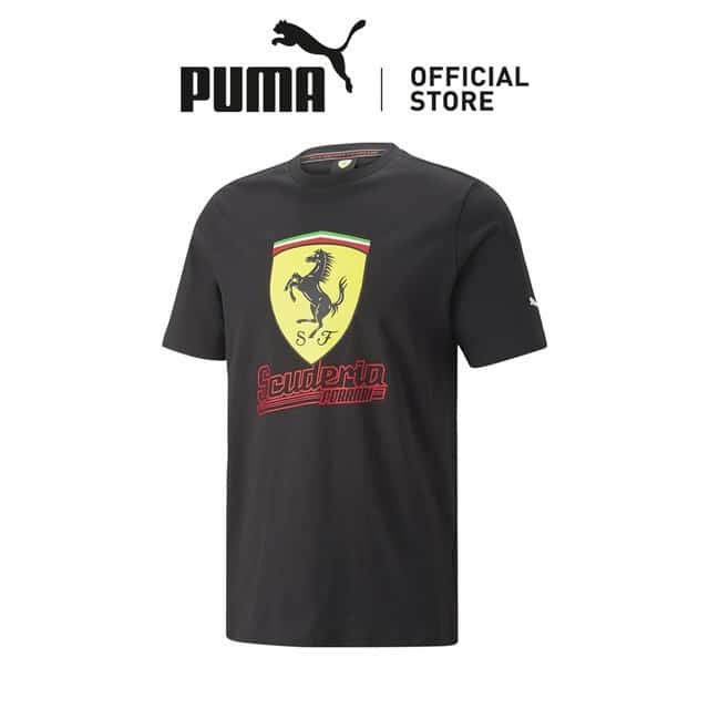 PUMA Kaus Pria Scuderia Ferrari Heritage Black