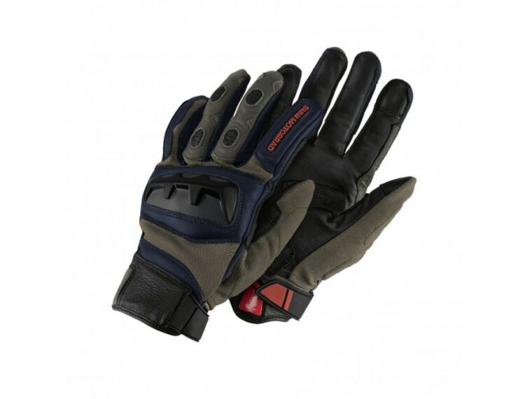 GLOVES GS RALLYE, KHAKI/BLUE