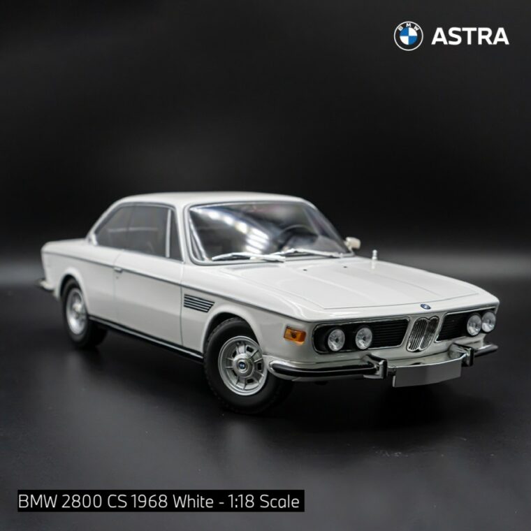 BMW 2800 CS 1968 White - 1:18 Scale