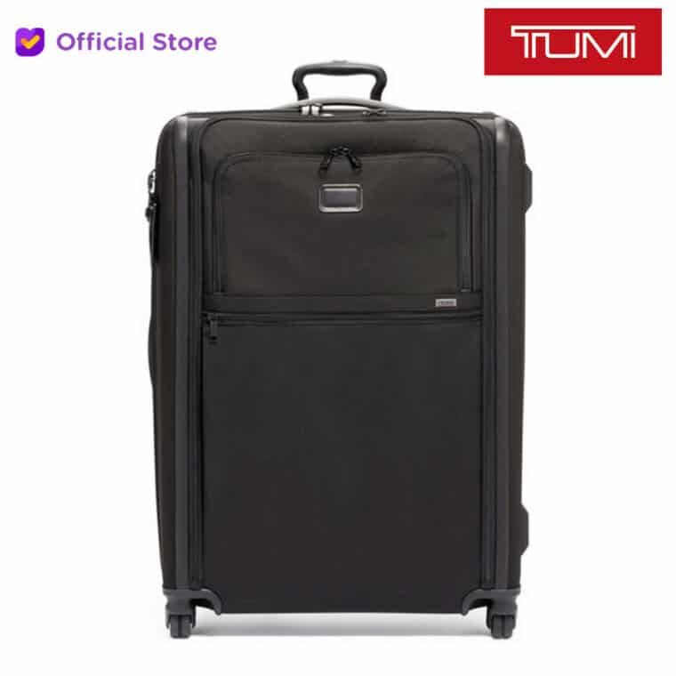 T U MI Alpha 3 Extended Trip Expandable 4 Wheeled Packing Case - Black