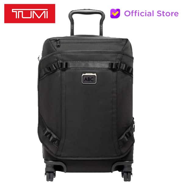 TUM I Koper Alpha Bravo Inter Front Lid Exp 4 Wheeled Carry-On - Black