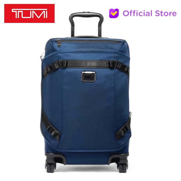 TUM I Koper Alpha Bravo Inter Front Lid Exp 4 Wheeled Carry-On -Navy